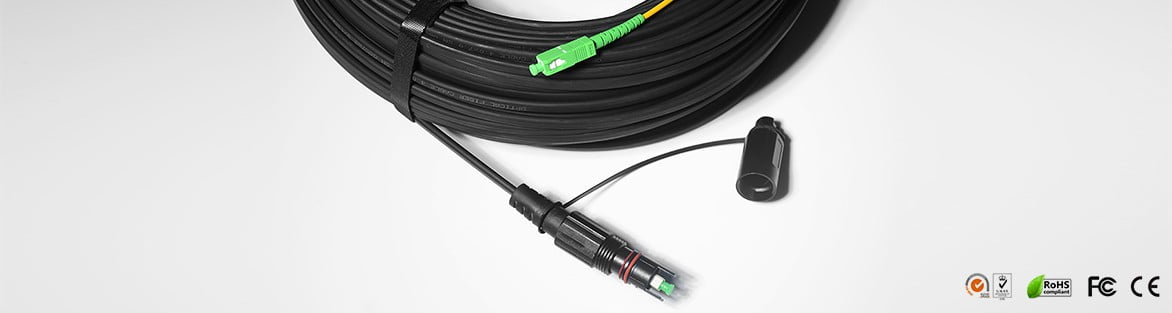 H Connector Optic (SC/APC) Outdoor Cable Assembly