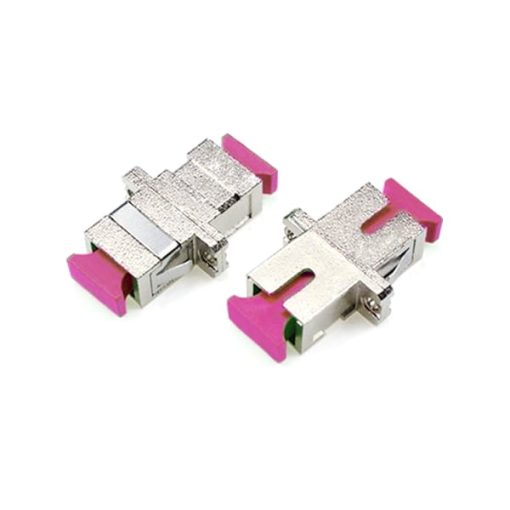 SC/UPC To SC/UPC Adapter Multimode OM4 Simplex Metal Fiber Optic Coupler