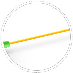 Standard 900μm Buffered Fiber 0.9mm cable available for high density splicing applications.