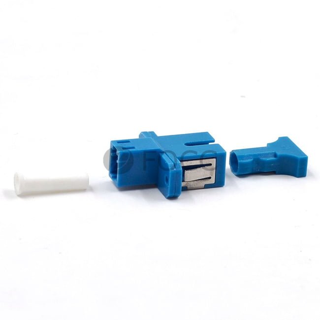 LC-SC Hybrid Simplex Plastic Fiber Optic Adapter Female to Female