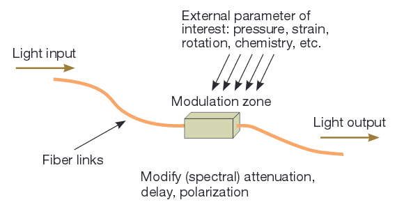 Basic Schematic Diagram of Fiber Optic Sensor