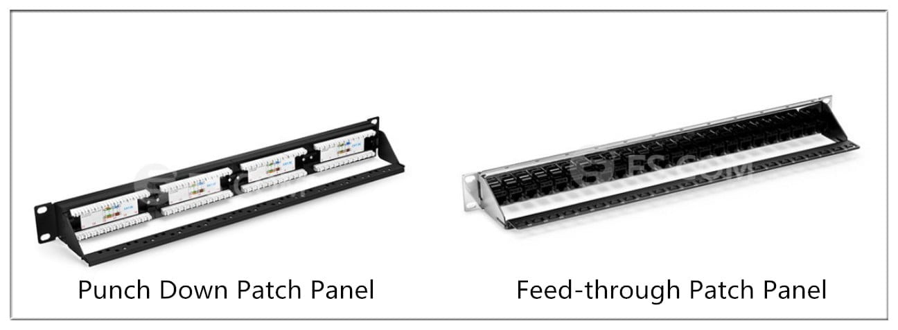 copper patch panel: Punch Down vs. Feed-through Patch Panel