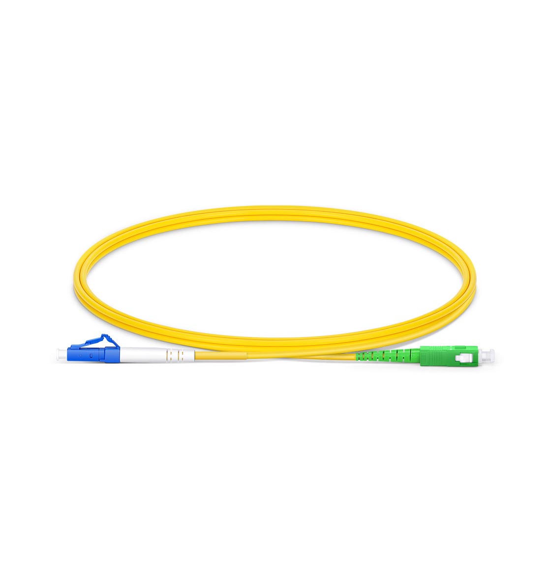 9/125 monomode Duplex Fiber Jumper zipcord Cable 15 M-LC/UPC-LC/APC 