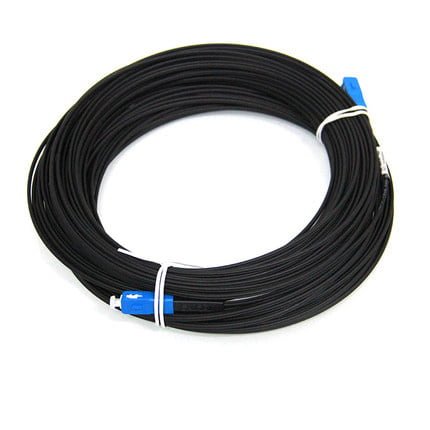SC/UPC Singlemode Simplex LSZH FTTH Black Bow Type Drop Patch Cable