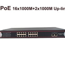 16 Ports Gigabit PoE Switch+2 Gigabit UpLink