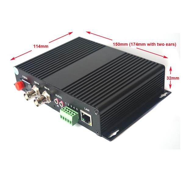 HD SDI Video/Audio/Ethernet/Data Fiber Optical Media Converters TX RX LC RS-485 