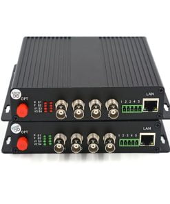 4 Channels HD SDI Video/Audio/Ethernet/Data over Fiber Optic Media Converters Transmitter Receiver