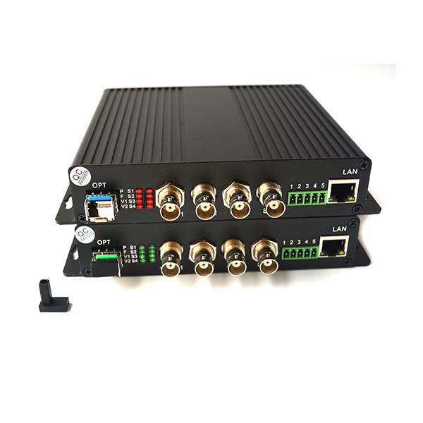 4 HD-SDI Over Fiber Optic Extenders