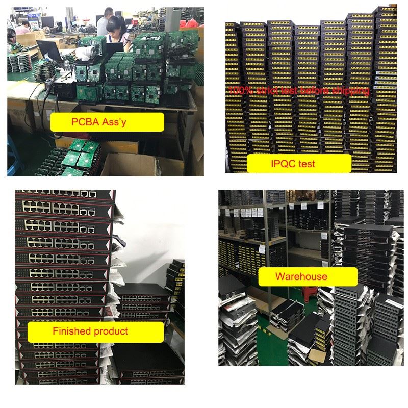 5-Ports PoE Switch Production