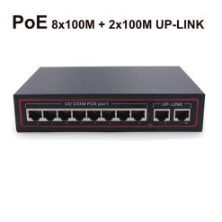 8 Ports PoE Switch 8x100M+2x100M Up-Link