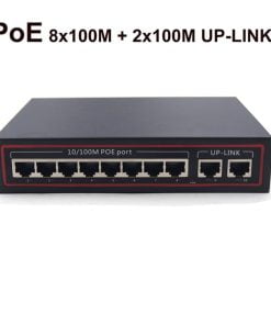 8 Ports PoE Switch 8x100M+2x100M Up-Link