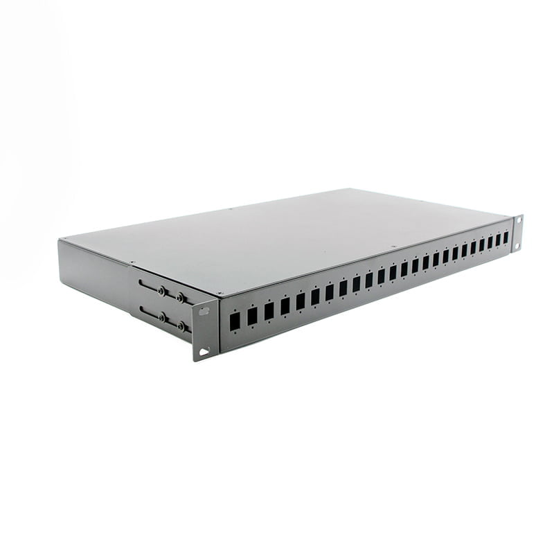 Cat5e Patch Panel, 2U 48 Port, Rack Mount 