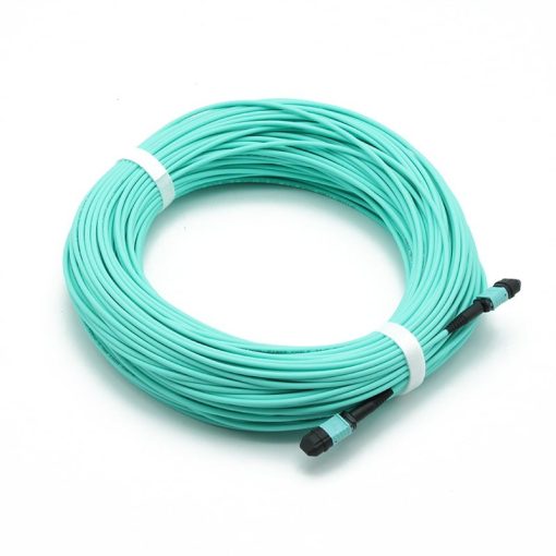 MPO to MPO Female OM3 3.0mm LSZH 24 Fibers MPO Trunk Cable Custom Meters